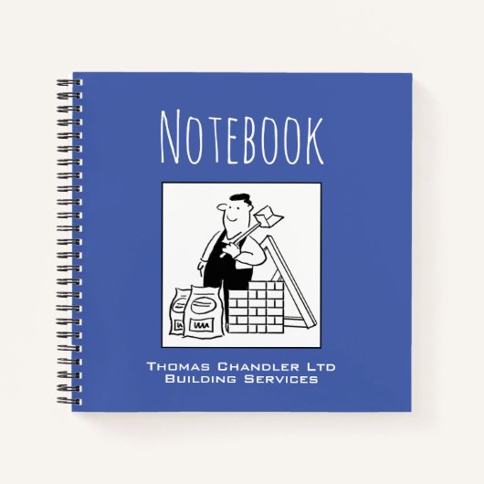 Notitieboek voor een bouwer met naam van de eigena (Voorkant)