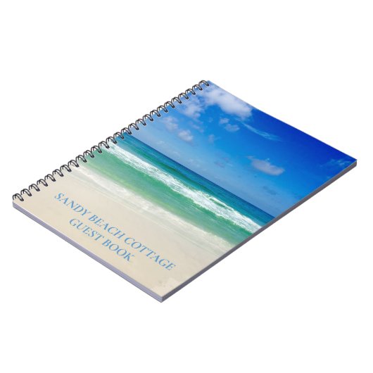 Notitieboek voor Eigen Beach House Guest Book Ocea (Linkerzijde)