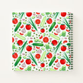 Notitieboek voor gepersonaliseerd plantaardig patr (Achterkant)