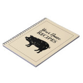 Notitieboek voor gepersonaliseerd recept voor kok (Linkerzijde)