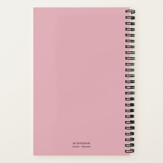 Notitieboek voor grafisch papier - koraal (Achterkant)