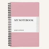 Notitieboek voor grafisch papier - koraal (Voorkant)