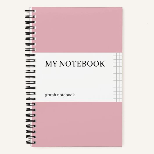 Notitieboek voor grafisch papier - koraal (Voorkant)