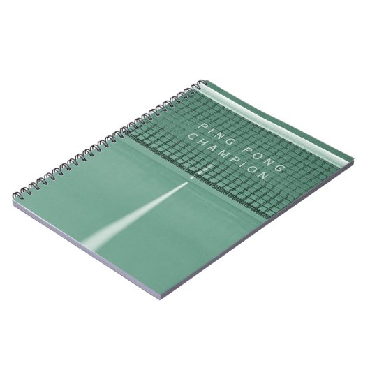Notitieboek voor groene pingpong Champion Table Te (Linkerzijde)