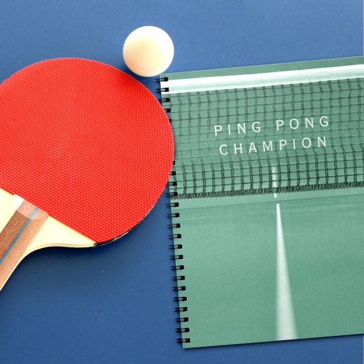 Notitieboek voor groene pingpong Champion Table Te