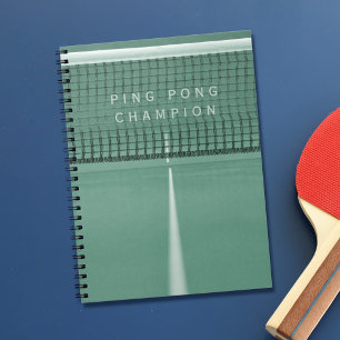 Notitieboek voor groene pingpong Champion Table Te