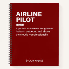 Notitieboek voor Humor van piloten – Definitieontw