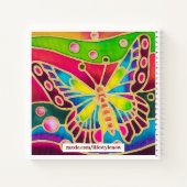 Notitieboek voor kleine spiraalschets - Bright vli (Achterkant)