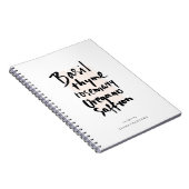 Notitieboek voor kruiden Brush Typografie (Rechterzijde)