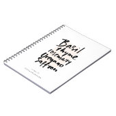 Notitieboek voor kruiden Brush Typografie (Linkerzijde)