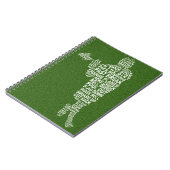 Notitieboek voor Lacrosse Player Typografie (Linkerzijde)