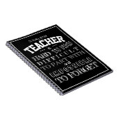 Notitieboek voor lerarenwaardering Dank je cadeau (Rechterzijde)