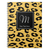 Notitieboek voor luipdruk | Dierlijke monogram (Voorkant)