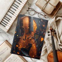 Notitieboek voor Muziekleraar Violinist Student