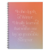 Notitieboek voor onbenijbaar zomerse Inspirerend p (Voorkant)