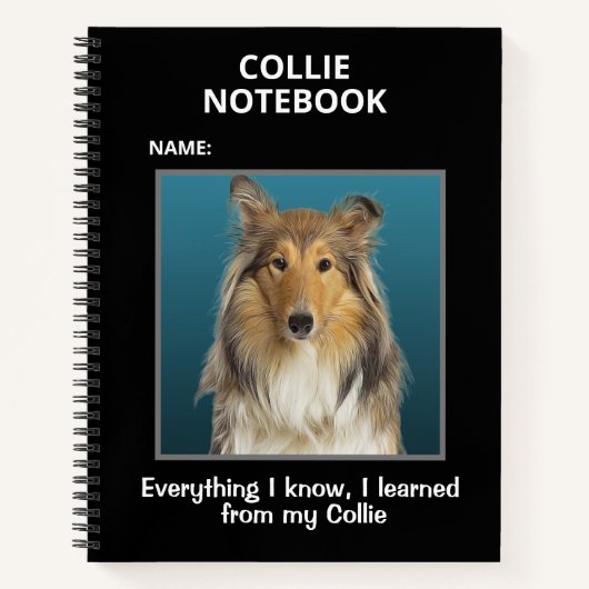 Notitieboek voor overlagen van collies (Voorkant)