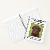 Notitieboek voor overs van chocolade-labradors (Binnen)