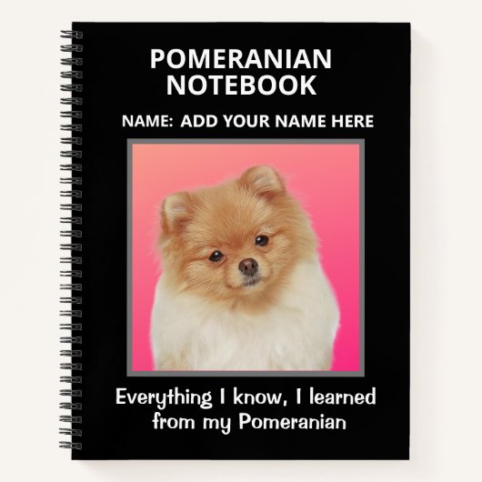 Notitieboek voor overs van Pommeren (Voorkant)