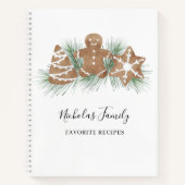 Notitieboek voor persoonlijk kerstrecept (Voorkant)