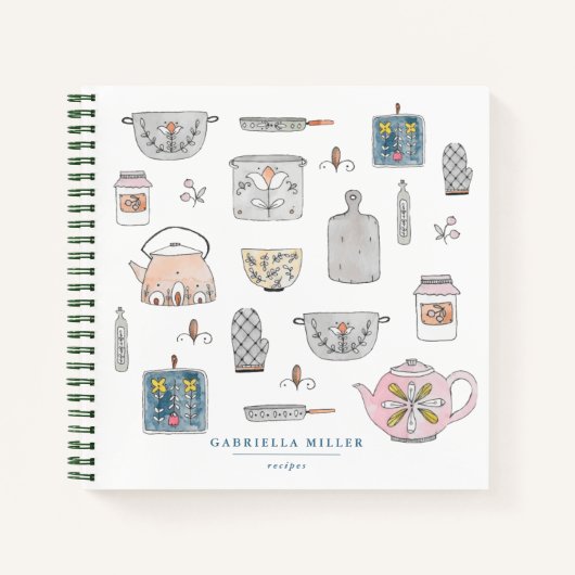 Notitieboek voor persoonlijk keuken-ontvangst (Voorkant)