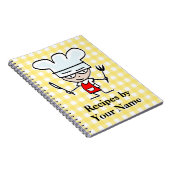 Notitieboek voor persoonlijk recept | cartoon chef (Rechterzijde)