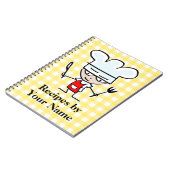Notitieboek voor persoonlijk recept | cartoon chef (Linkerzijde)