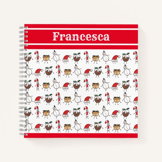 Notitieboek voor persoonlijke kersttekens (Voorkant)