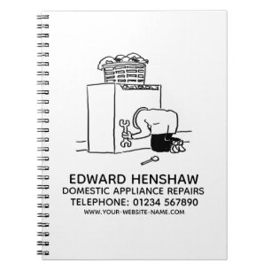 Notitieboek voor reparaties en onderhoud van binne