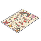 Notitieboek voor Schattige offertes van Mijn kind (Linkerzijde)