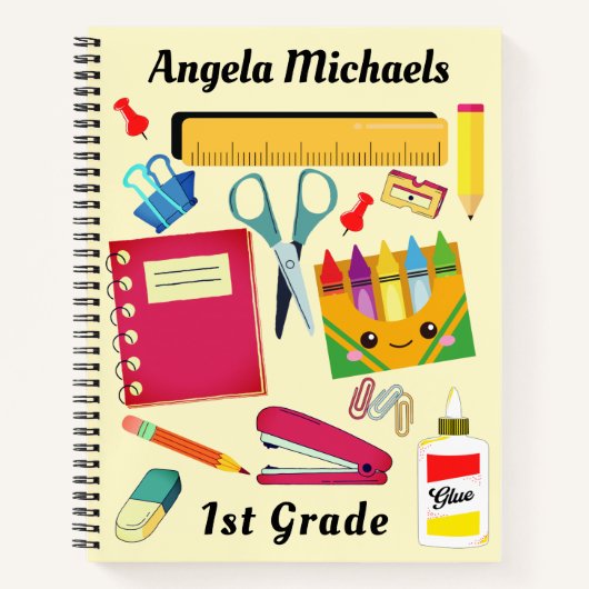 Notitieboek voor schoolbenodigdheden van studenten (Voorkant)