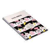 Notitieboek voor schoolspiraal met bewerkbare naam (Rechterzijde)