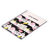 Notitieboek voor schoolspiraal met bewerkbare naam (Linkerzijde)