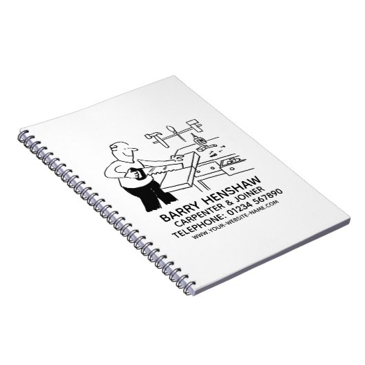 Notitieboek voor speciale acties voor timmerhout e (Rechterzijde)