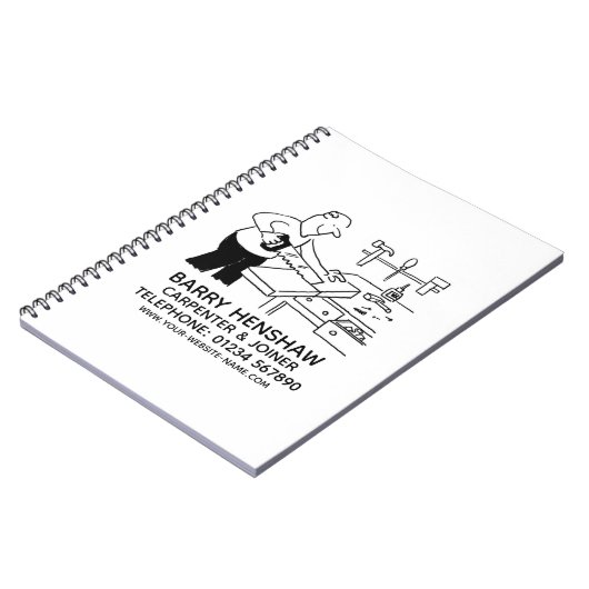 Notitieboek voor speciale acties voor timmerhout e (Linkerzijde)