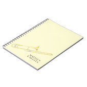 Notitieboek voor trombone-muzikant en banddocent (Linkerzijde)