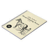 Notitieboek voor  uitknipmonogram paard (Linkerzijde)