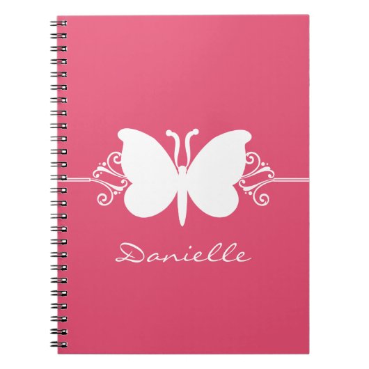 Notitieboek voor vlinderbloemigen, roze (Voorkant)