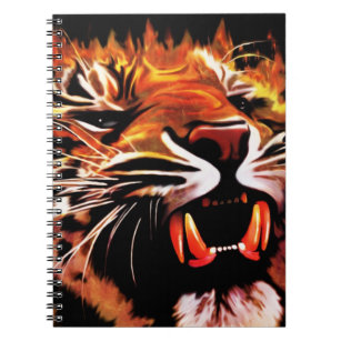 Notitieboek voor vuurkracht tijger