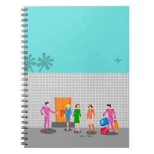 Notitieboek voor wervelfoto's van atoompalmen