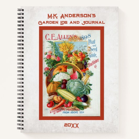  Notitieboek voor zaaizaad Aangepast spiraal (Voorkant)