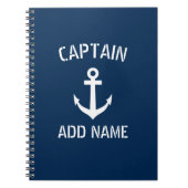 Notitieboek voor zeeveranker van de gezagvoerder (Voorkant)