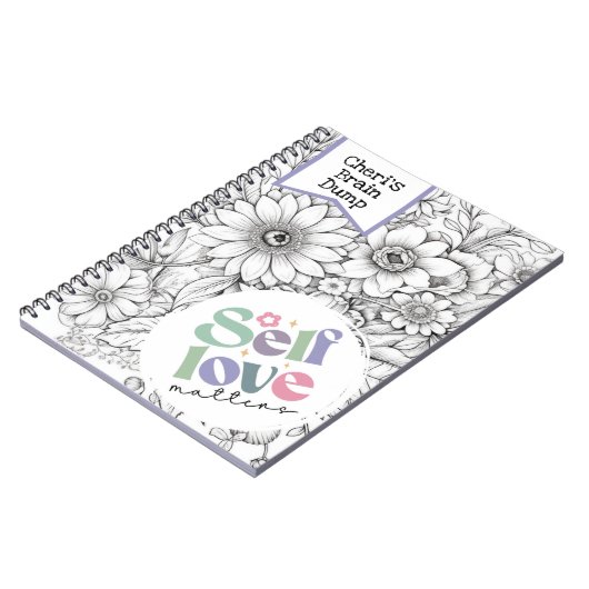 Notitieboek voor zelfzorg | Brain Dump, angstvermi (Linkerzijde)