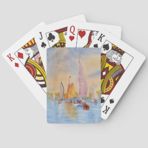 Notitieboek voor Zonnezondzeilen in de zeilboot Pokerkaarten