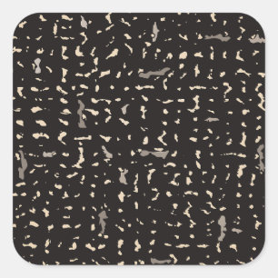 Notitieboek voor zwart-wit en zilver vierkante sticker