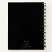 NOTITIEBOEK VOOR ZWARTE GRAPH PAPIER ONTWERP (Achterkant)