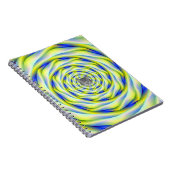 Notitieboek Vortex in Blauw en Geel (Rechterzijde)