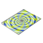 Notitieboek Vortex in Blauw en Geel (Linkerzijde)