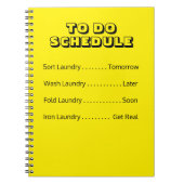 Notitieboek wasprogramma uitvoeren (Voorkant)