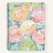 Notitieboek  Waterverf Flowers (Voorkant)
