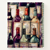 Notitieboek-wijnoverlagen ontvangen notitieboek (Achterkant)